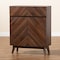 Baxton Studio Hartman Mid-Century Walnut Brown Finished Wood Shoe Cabinet 193-11718-ZORO - alternate 9